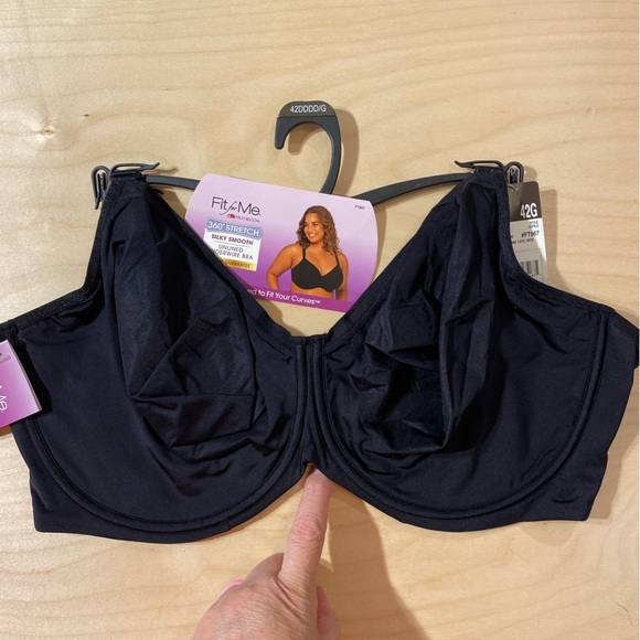 Fruit of the Loom “Fit for Me” Unlined Underwire Bra 42 DDDD (JK) — *USED* - Picture 3 of 11